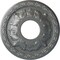 Ekena Millwork Leaf Ceiling Medallion (Fits Canopies up to 4 3/4"), 11 3/8"OD x 3 5/8"ID x 1 1/8"P, Platinum CM11LFPLS - alternate 1